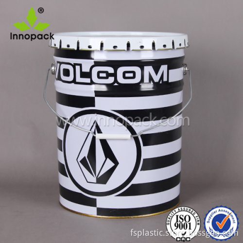 1-2 gallon steel pails paint drums with liners Industrial oil metal pails